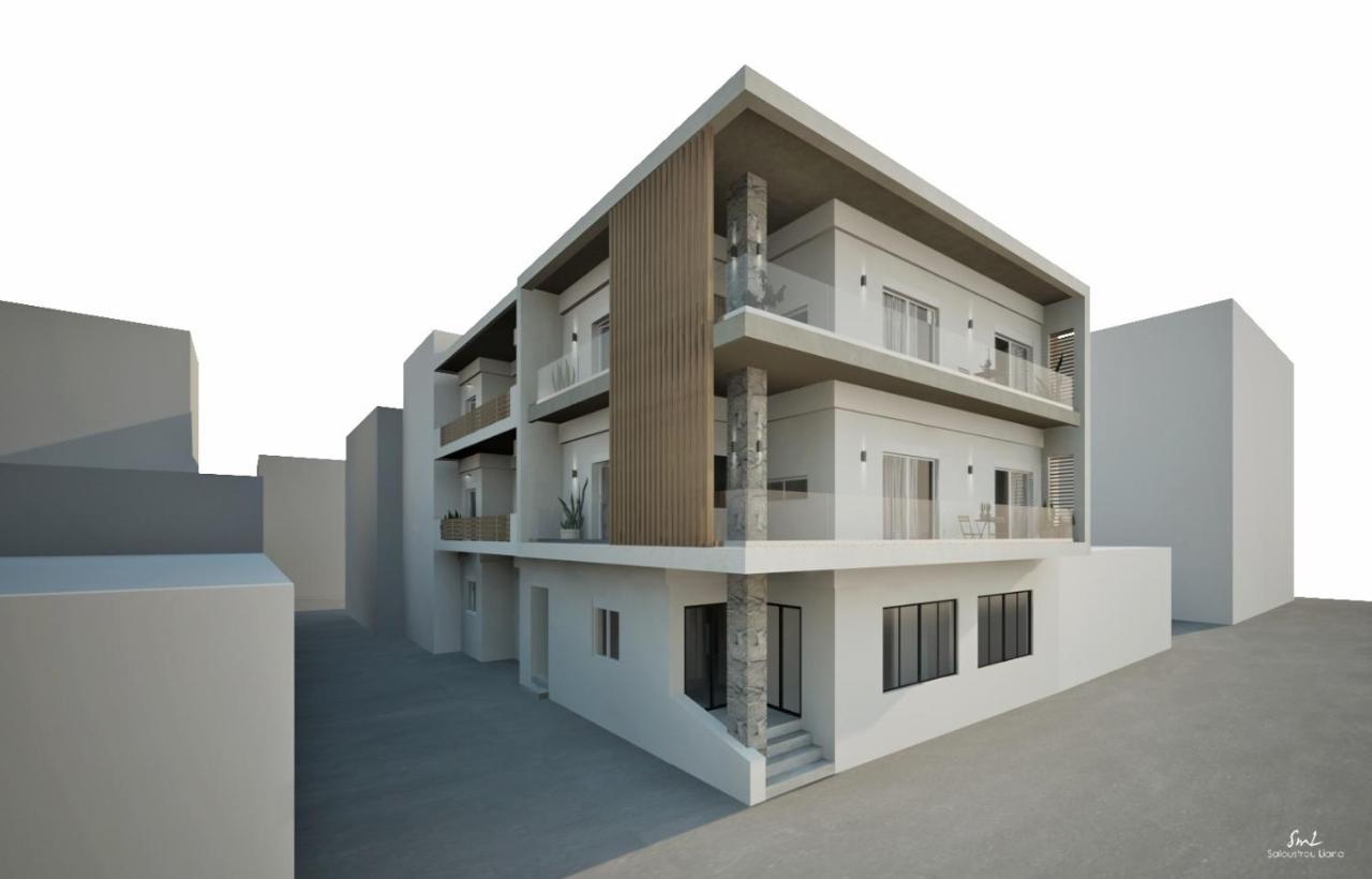 Khroma Luxury Suite 1 Beach Front Apartment 헐소니소스 외부 사진